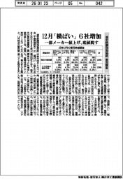 浦安鉄鋼団地協組の景況調査 12月「横ばい」6社増加
