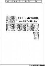ダイドー、25、26日に大阪で自社展 70社、FA機器一堂に