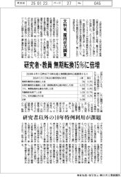 文科省、大学の研究者・教員雇用状況調査 無期転換15%に倍増