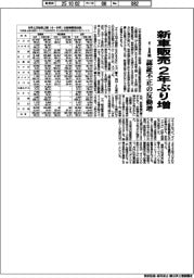 4―9月期の新車販売、2年ぶり増 認証不正の反動増