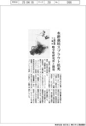 大堀研磨工業所、水耕栽培スプラウト拡充 岐阜県研究所と開発