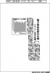 7月の電子部品出荷、23%増 AI・車向け堅調 JEITA調べ