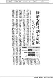 経済安保6割が未対応 ものづくり白書案