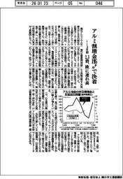 アルミ割増金交渉、1ー3月期195㌦で決着