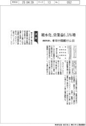 積水化学の通期見通し、営業益6・5%増 車用中間膜けん引