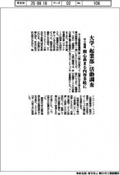中小機構、大学「起業部」の活動調査 関心高まる内容多岐に