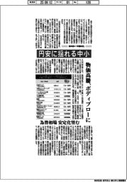 円安に揺れる中小 物価高騰、ボディブローに