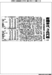産機受注、3兆円超 12年以来 国内製造業・官公需好調