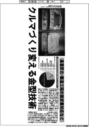 深層断面/クルマづくり変える金型技術 高意匠化・製造工程の脱炭素対応など