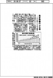 農産物輸出10%増 1―6月 牛肉・リンゴなど最高