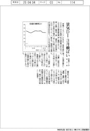 3月の景気DI、横ばい 食品など高止まり響く 帝国データまとめ