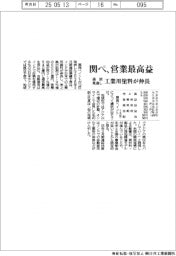 関西ペイントの通期見通し、営業最高益 工業用塗料が伸長
