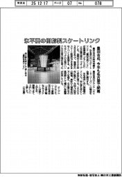 豊田合成、氷不要の樹脂製スケートリンク 今年も名古屋で開幕