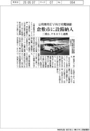 三菱自、ヤネカラと連携 倉敷市に公用車用EV向け充電制御の設備納入