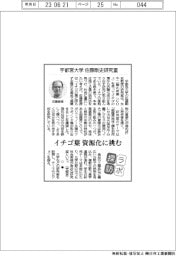 ラボ探訪/宇都宮大学 佐藤剛史研究室・イチゴ葉 資源化に挑む