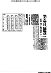 4-9月期の電力大手8社、経常増益 猛暑・期ずれ差益拡大