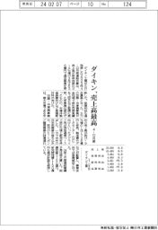 ダイキンの４―１２月期、売上高最高