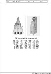 サタケ／良品巻き添え量１０％減　光選別機
