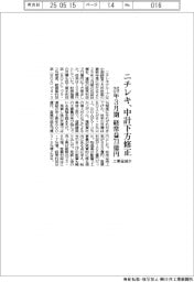 ニチレキ、中計下方修正 26年3月期、経常益73億円 工事量減少