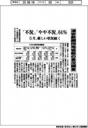 浦安鉄鋼団地協組、景況調査「不況」「やや不況」６４・６％　5月、厳しい状況続く