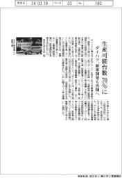 ダイハツ、生産可能台数７０％に　新車開発も再開へ