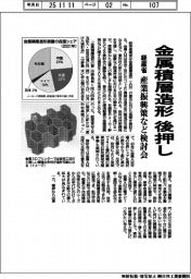 経産省、金属積層造形後押し　産業振興策など検討会