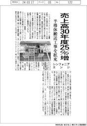 シンフォニアエンジ、３０年度売上高２５％増　半導体搬送工事を拡充