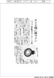 ミネベアミツミ タイ工場に新ライン、回転角センサー3倍