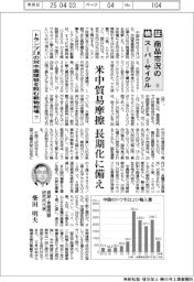 検証　商品市況のスーパーサイクル（５６）トランプ2.0の対中国関税を睨む穀物相場（下）