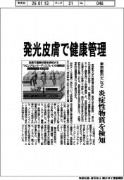 東京都市大など、発光皮膚で健康管理　炎症性物質を検知