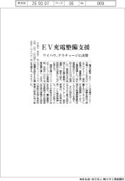 ワイハウ、ＥＶ充電整備支援　テラチャージに出資