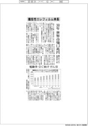 機能性エレフィルム伸長　３０年、世界市場１・３兆円　富士キメラ総研まとめ