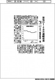 ９月の景気ＤＩ　４カ月連続改善　帝国データバンクまとめ