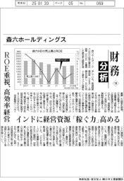財務分析（１９８）森六ホールディングス　ＲＯＥ重視、高効率経営