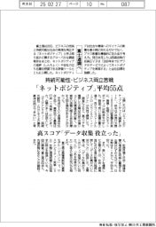 「ネットポジティブ」平均５５点　富士通調べ　持続可能性とビジネスの両立苦戦