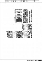５月の有効求人倍率１・１７倍、２カ月ぶり低下