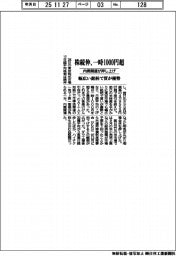 株続伸、一時１０００円超高　内需関連が押し上げ　幅広い銘柄で買いが優勢
