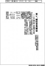 東レの４―６月期、減収事業減益　複合材・水処理が不振