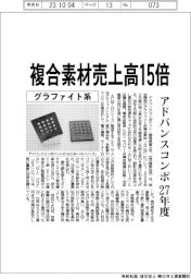 アドバンスコンポジット、グラファイト系複合素材　２７年度売上高１５倍へ