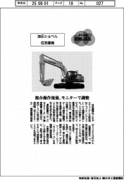 個性発信・話題の商品／住友建機　油圧ショベル