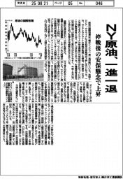 ＮＹ原油、一進一退　停戦後の安保懸念で上昇