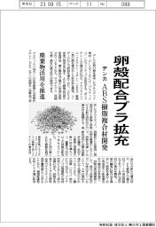 デンカ、卵殻配合プラ拡大　ＡＢＳ樹脂複合材開発