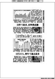 かずのしるべ　統計を読む／昨年の粉もん店倒産・沖縄の入域観光客統計