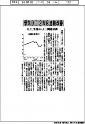 ６月の景気ＤＩ　半導体・ＡＩ関連好調で２カ月連続改善　帝国データまとめ
