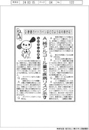 ものたんが聞くＱ＆Ａ／飲酒ガイドラインはどのような内容かな？