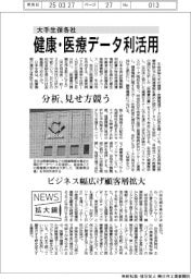 ニュース拡大鏡/大手生保各社 健康・医療データ利活用 見せ方、分析競う