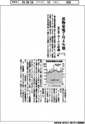 ７月の黒物家電、国内出荷４％増　カーナビ好調　ＪＥＩＴＡ調べ