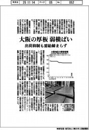 大阪の厚板、弱横ばい　出荷抑制も需給締まらず