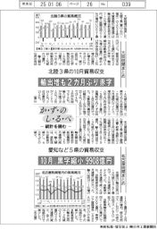 かずのしるべ　統計を読む／北陸３県と愛知など５県の貿易収支