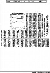 大阪の異形棒鋼、弱横ばい　メーカー強気受け下げ渋り